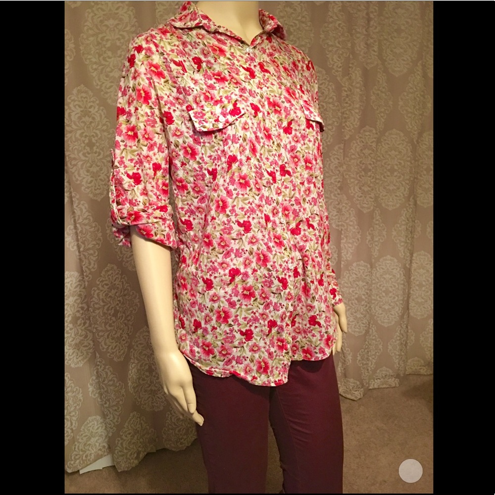 Floral Button down shirt